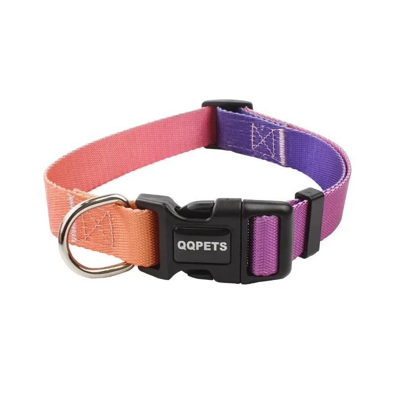 Personalized Cat Collar Adjustable Leather Nylon Pet Cats Necklace Custom Puppy Kitten Name Collars Anti-lost Cat Accessories