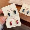 Enamel Drip Oil Star Hoop Earrings Vintage Colorful Dripping Earrings  Party