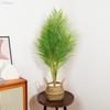 Large Artificial Palm Tree 80-125cm Fake Monstera Plant Tropical Fern Leaves for Home Garden Decor Plastic Outdoor Plants