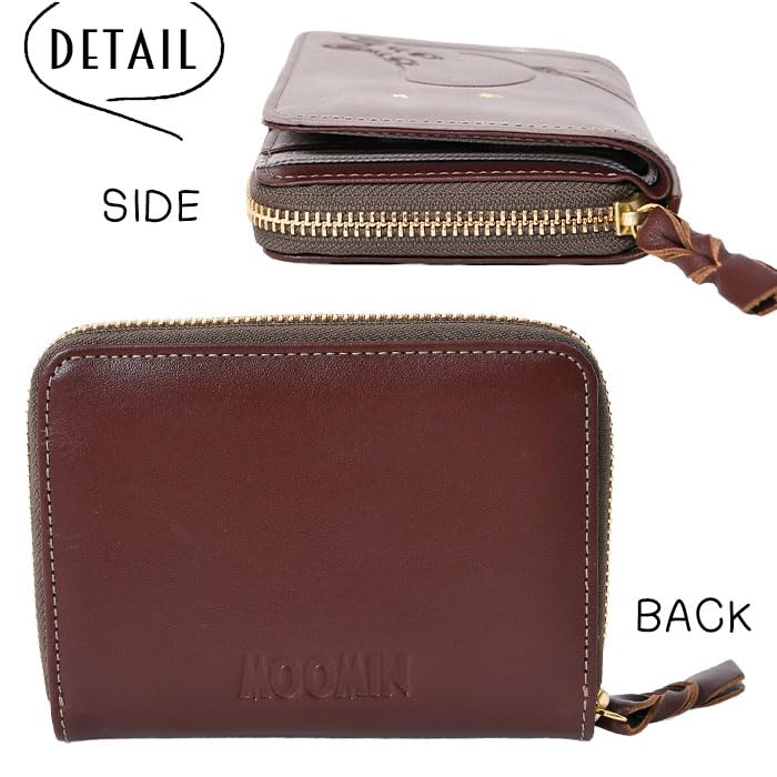 Moomin Little My Short Wallet, Bifold, Round Zipper, Snap Button Closure, Women's, 82018