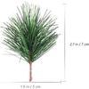 PRETYZOOM 24Pcs Small Artificial Pine Picks Artificial Plants 2.7"x1.9" Christmas Pine Branches for Christmas Flower Arrangements Wreaths and Holiday