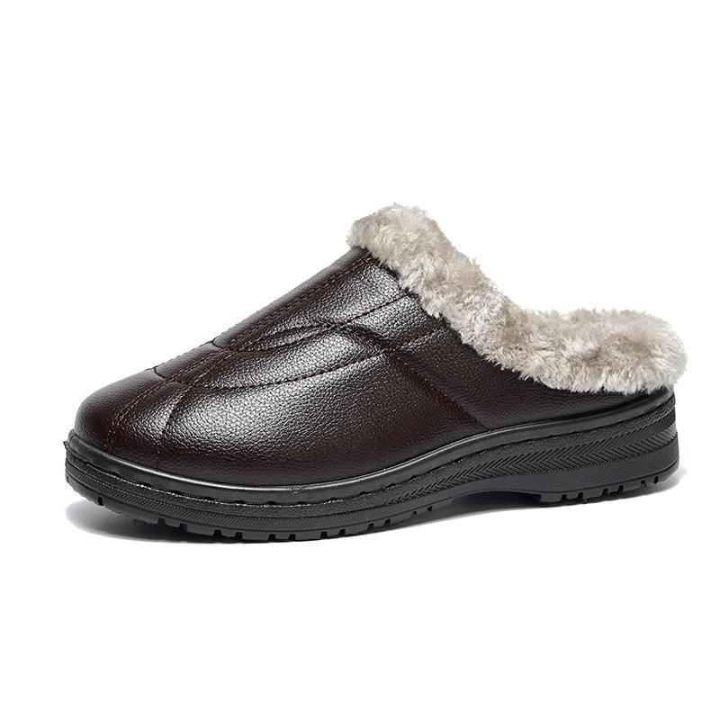 

Men s and women s waterproof outdoor non-slip flat bottom design outdoor sports a footstool not tired feet warm and comfortable slippers 36