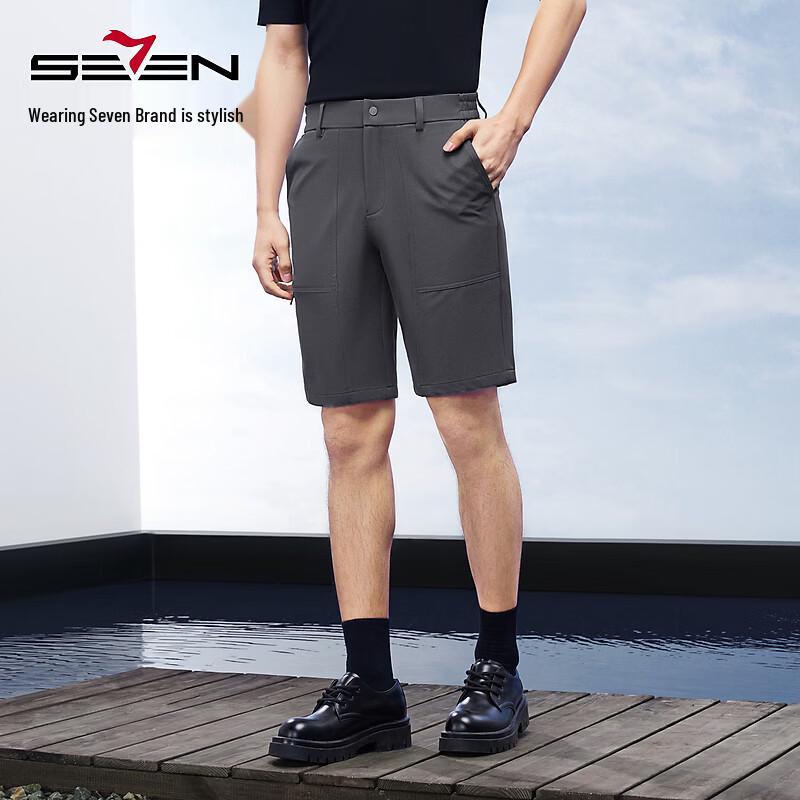 SEVEN Mr. Seven 3-Proof Men s Casual Shorts 36 темно-серого
