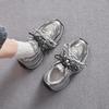 Augustine Platform Dad Shoes Women's 2025 New Summer Sports Shoes Retro Silver Gray Casual Running Shoes