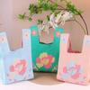 Luoyang Peony Knit Tote Bag - Korean Style Cartoon Design, Casual Handbag, Perfect Festival Gift