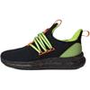 Lite Racer Adapt 7.0 Trendy Sports Non-Slip Wear-Resistant Low-Top Running Shoes Kids Sneakers Black JQ7358