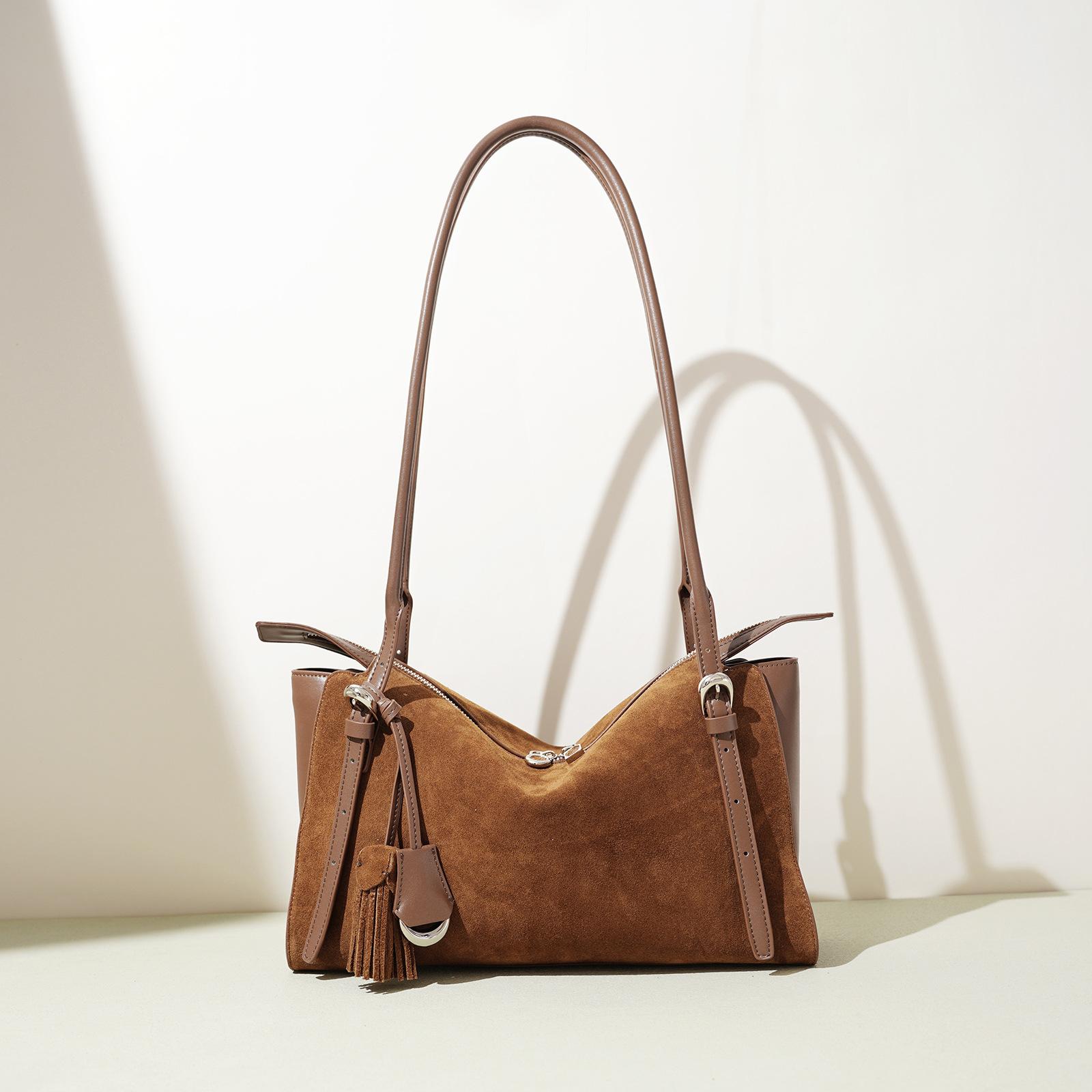 

MENDY Large Women s Bags Autumn Winter Fashion Women Suede Leather Shoudler Crossbody Bag Luxury Designer Brand Ladeis Tote Bag