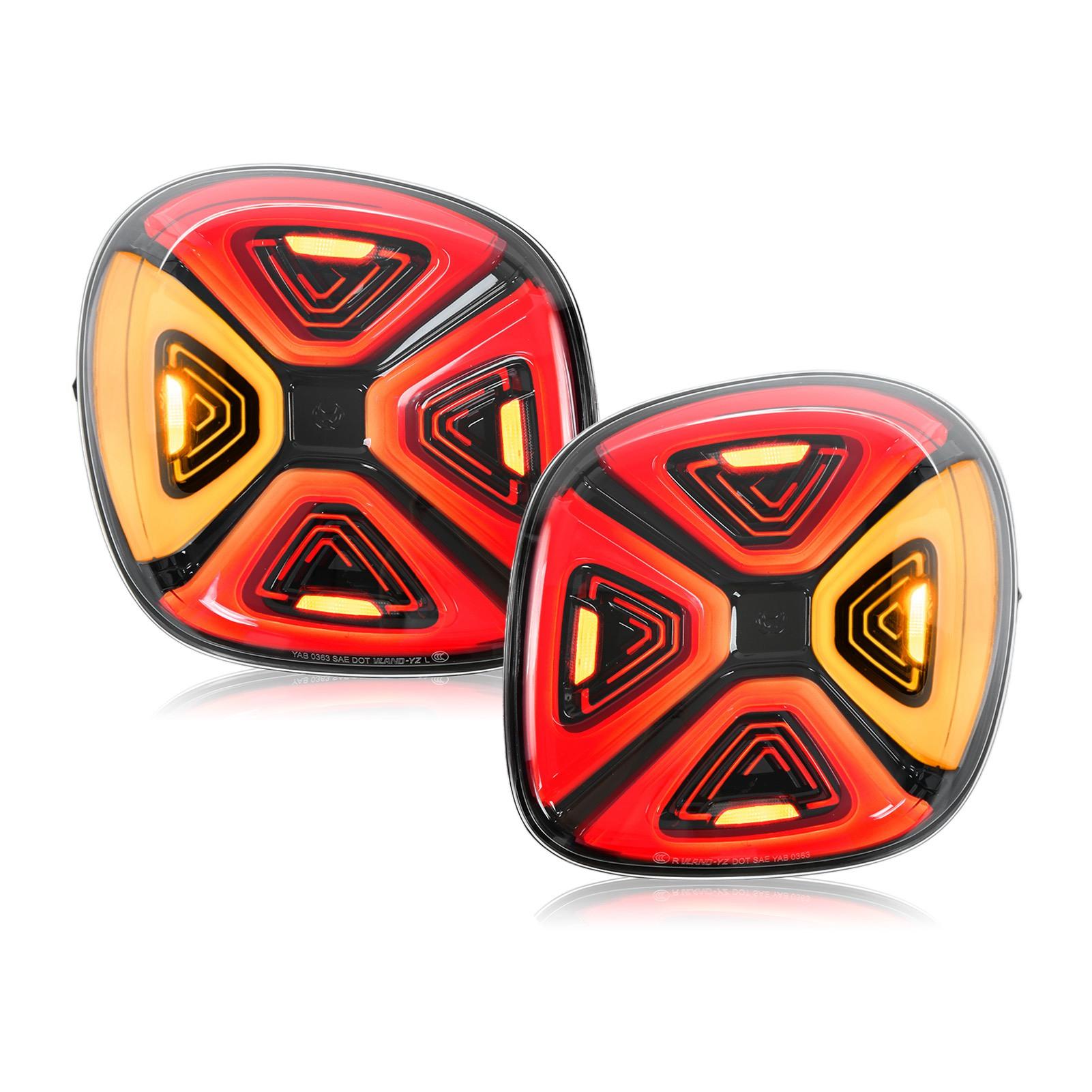 

Полностью светодиодные задние фонари в стиле фейслифтинга с заменой приветственного света для Smart Fortwo Forfour 453 прозрачный