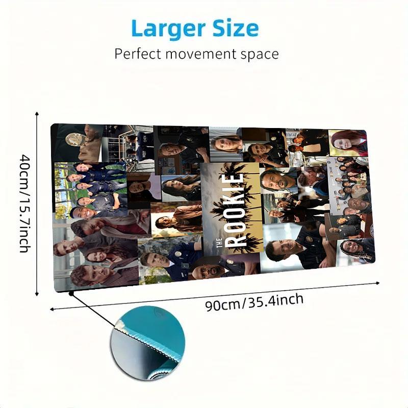 Noob Old Man Mouse Pad, Large Gaming Desk Mat, Non-slip XXL Mousepad for Laptop & Tablet, Mini PC Playmat with Stitched Edges