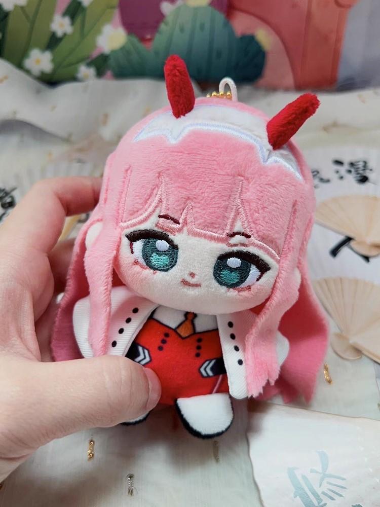 Darling In The Franxx Plush Zero Two Anime Cosplay Stuffed Doll Cute Cartoon Pendant Keychain Kids Birthday Gift