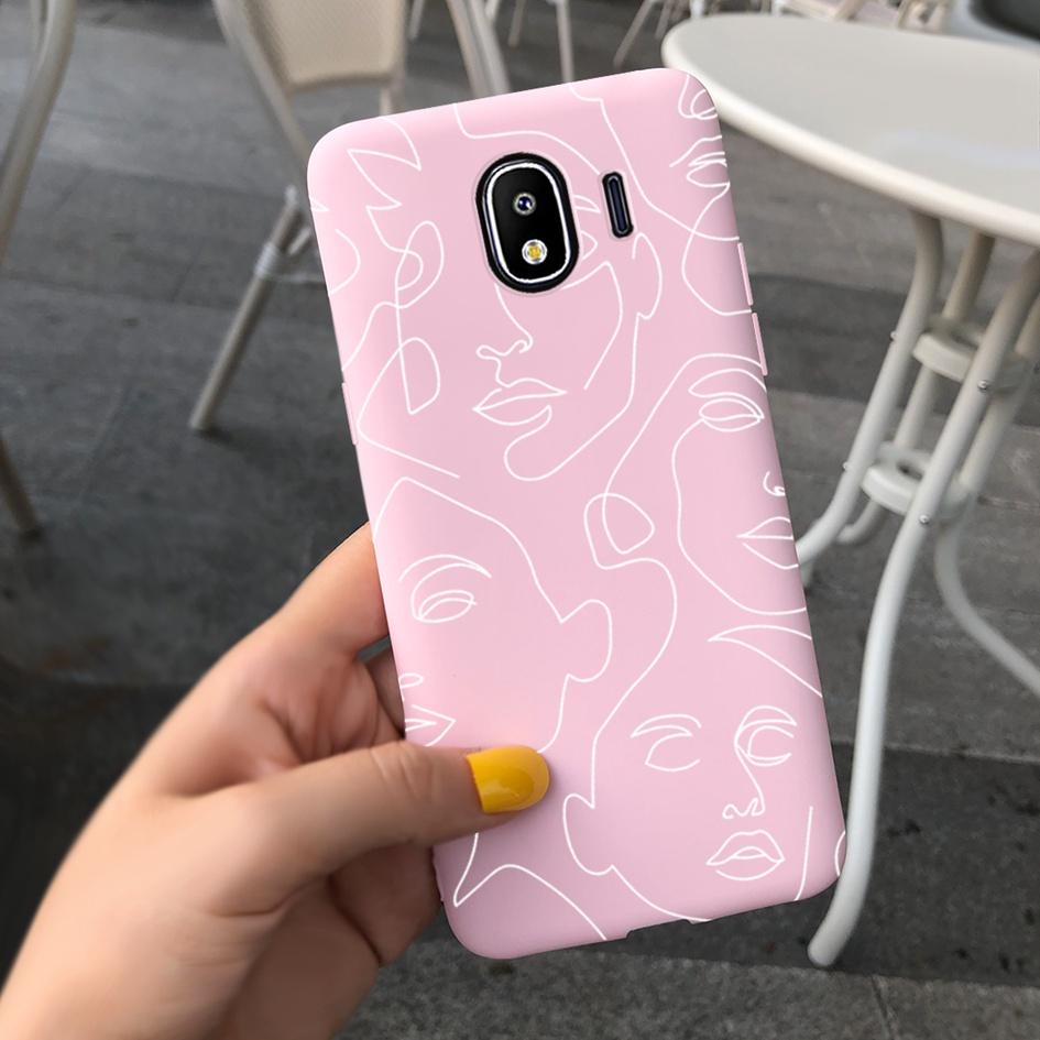 For Samsung Galaxy J4 J6 2018 EU Case SM-J400F J600F Lovely Cartoon Protective Skin Cover For Samsung J4 2018 J 4 J 6 Soft Coque