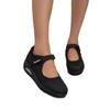 New Large-sized Air-cushioned Low-top Velcro Single-toe Women's Shoes