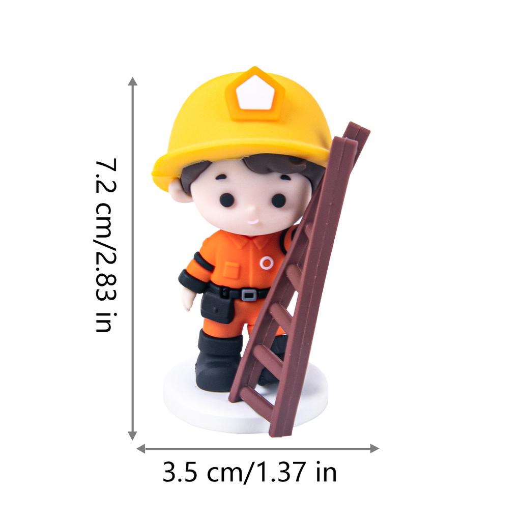 Feuerwehrmann Geburtstagstortenaufsätze Feuerwehrauto Kuchendekoration Geburtstagsfeierdeko Feuerwehrmann Cupcake-Topper für Jungen Geburtstagsdeko