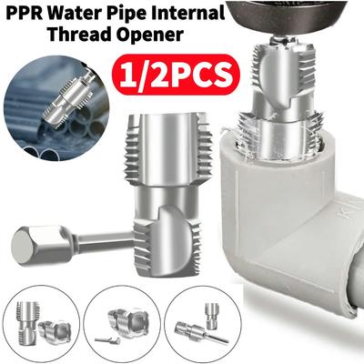 4/6 Points PPR Pipe Threader Tapered Pipe Thread Tap Water Pipe Thread Opener for 1/2inch 3/4inch Pipes Inner Threading Making