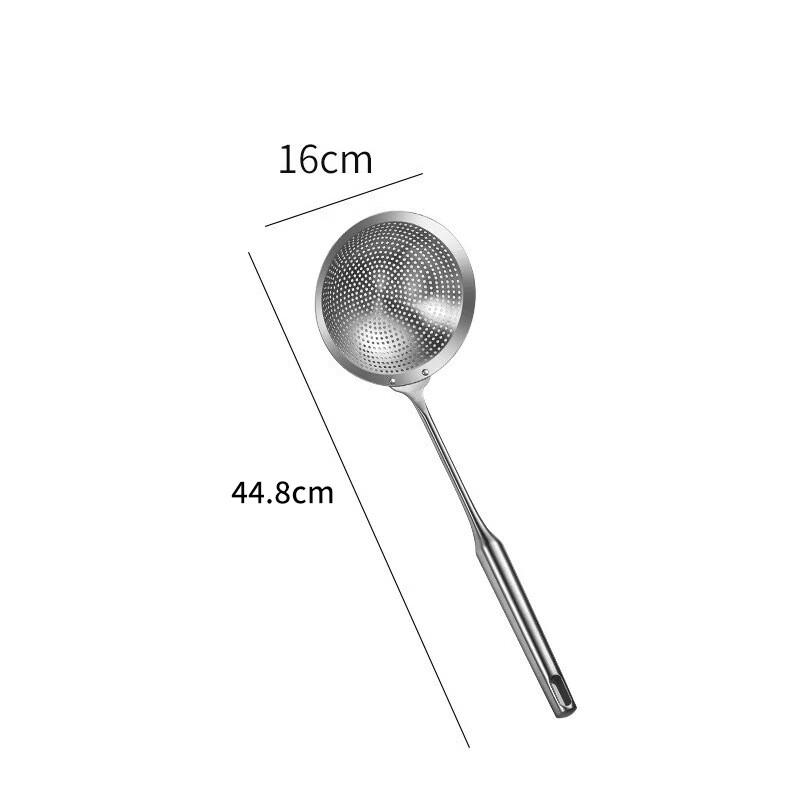 Lijia Verdicktes 304 Edelstahl Küchensieb Schöpflöffel