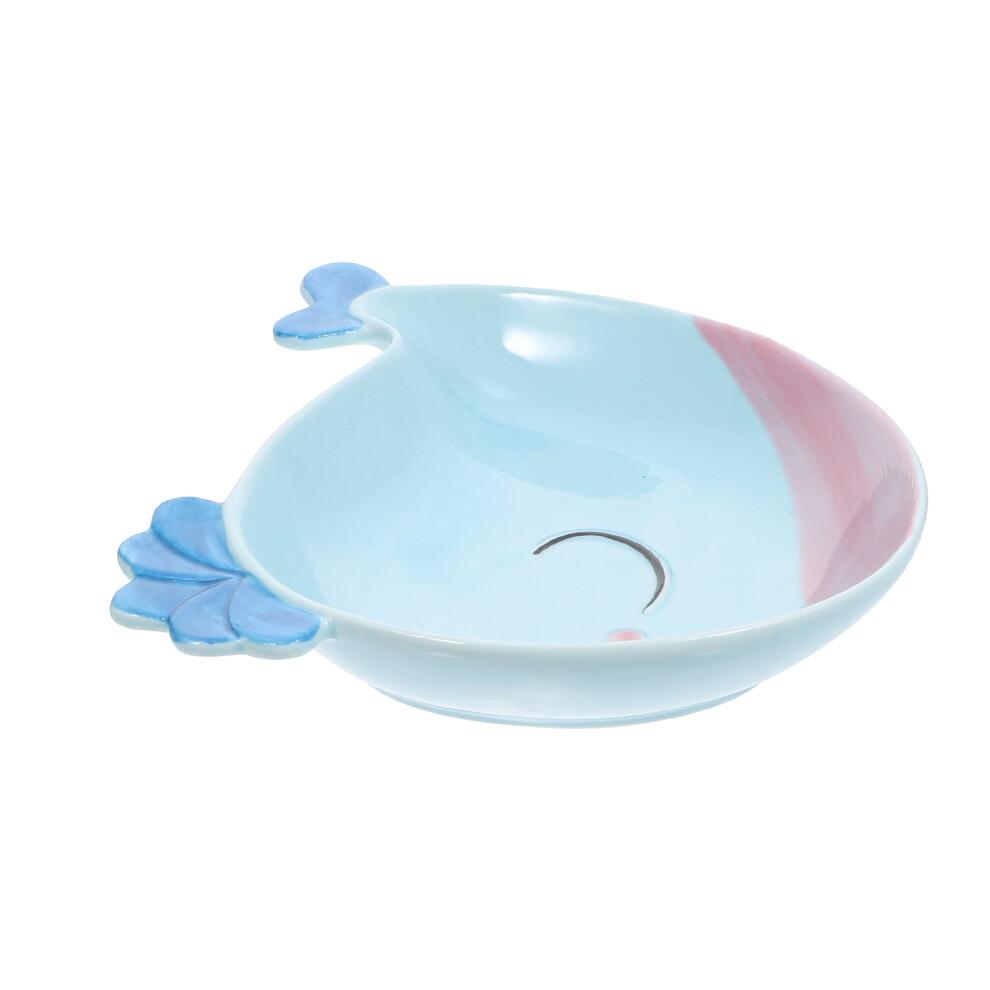 1pc Cartoon Whale Ceramic Plate for Kids