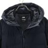 Uniqlo Long Sleeve Seamless Down Shorts Coat L Navy System Women Used