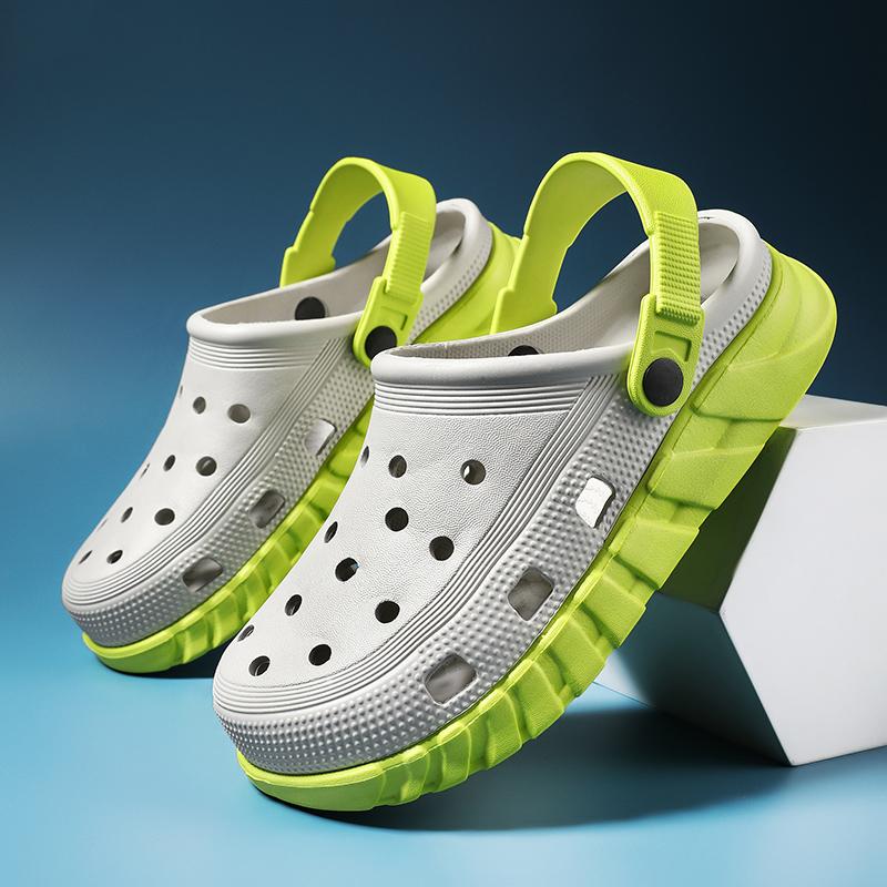Summer Sandals Men's Blade Sandals Clogs Quick Dry Casual Home Slippers Hole Shoes Garden Shoes Beach Sandals Mules Bathroom Slippers