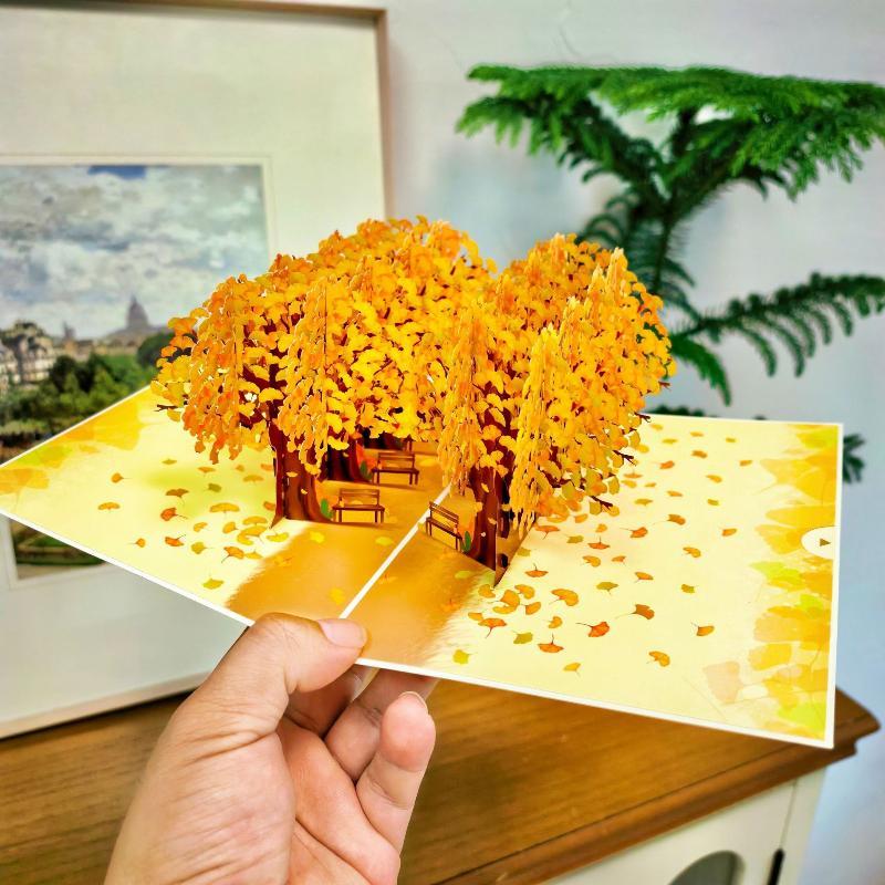 3D Fold Out Butterfly Flower Greeting Card Handmade High Quality Paper Up Card for Graduation Business Holiday Gifts