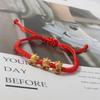 Chinese Style Zodiac Horse Bracelet 2026 Horse Year Lucky Red Rope Bracelet New Year Xmas Good Blessing Jewelry Gift