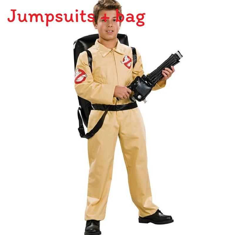 Ghostbusters Cosplay Costume With Bag For Adult Halloween Parties 110cm