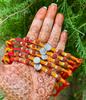 925 Sterling Silver MAULI KALAWA Rakhi Bracelet Om Rudraksh Hindu Charms for Religious Pooja, God's Worship, Weddings, Ceremonies, Rudraksha