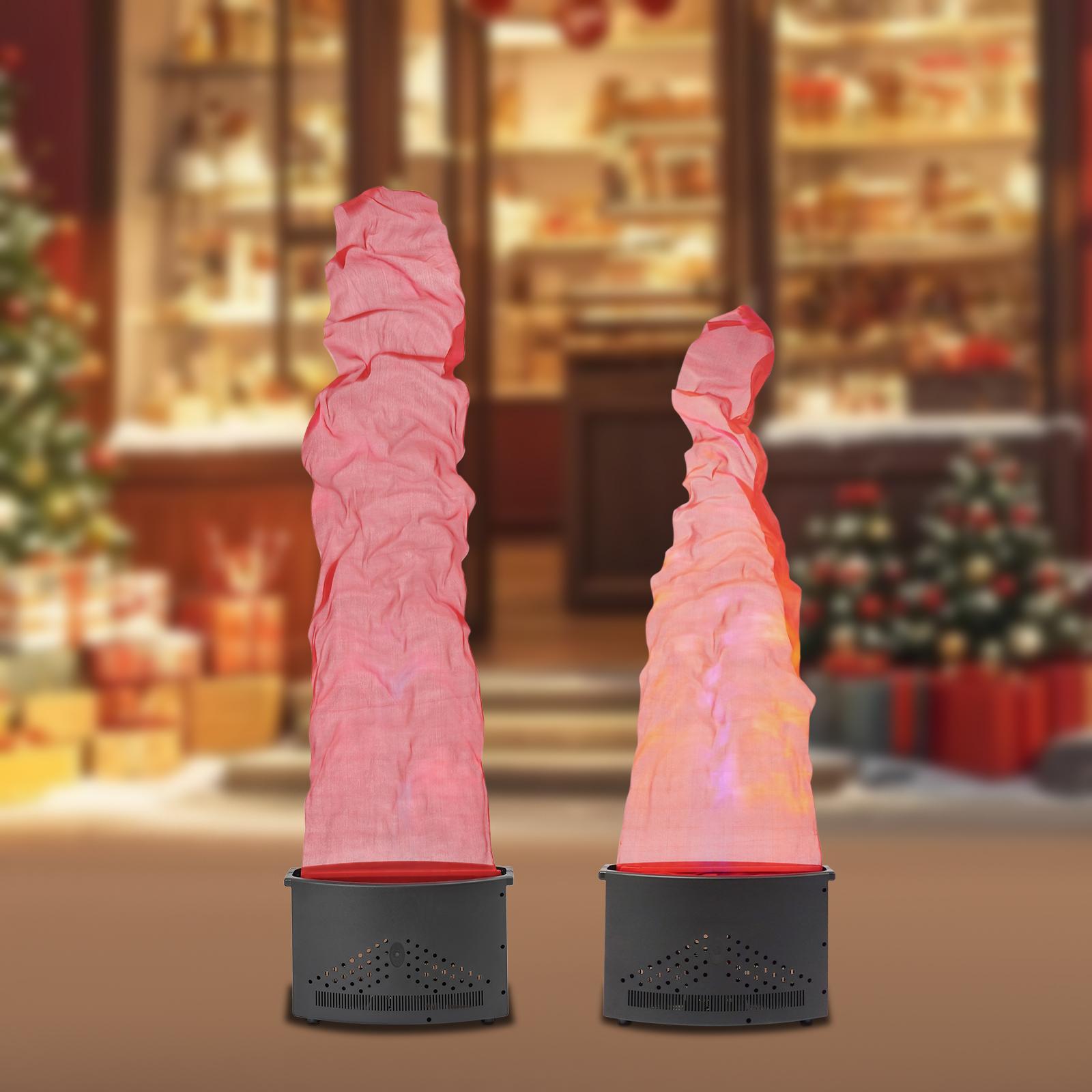 

Эллиптическая основа Имитация пламени огня Пластиковый свет, Черный 24 светодиода Пламя ткань 1,5 м/1,8 м Имитация пламени огня для Хэллоуина