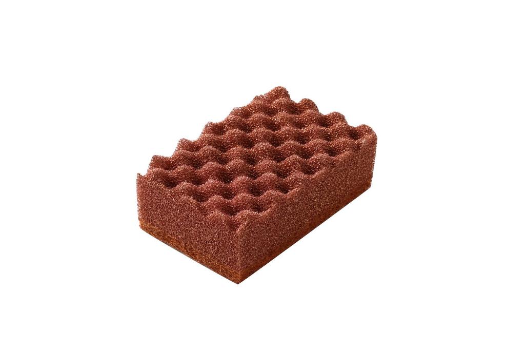 Fujisho Copper Power Series Antibacterial Copper ion effect suppresses length 11 x width 7 x thickness Made in Copper Special F8356 Japan-made Sponge,