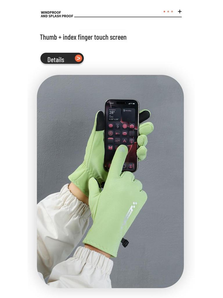 Unisex Waterproof Windproof Touchscreen Winter Gloves for Cycling, Driving, and Riding - Warm Velvet Lining for Cold Weather