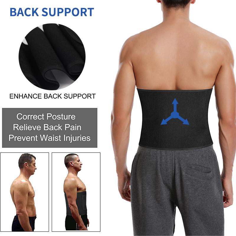 Slimming Body Shaper Men Waist Trainer Trimmer Belt with Pocket Corset for Abdomen Belly Shapers Tummy Control Fitness Shapewear