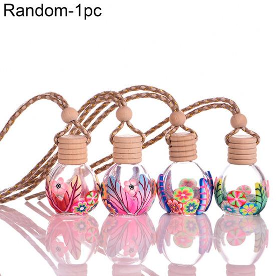 

Домашний автомобильный подвесной освежитель воздуха, парфюмерный аромат, цветочный принт, пустая стеклянная бутылка