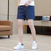 Herren Shorts Elastischer Bund Einfarbiges Design Fitness Sportshorts mit Taschen Weites Bein Sommer Freizeitshorts