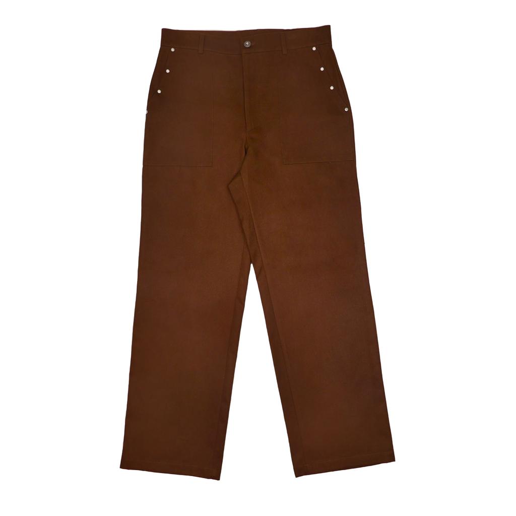 Eonteulemeoldeu Backbuckle Carpenter Pants - Brown