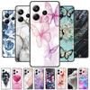For Redmi Note 14 4G (Europe) Phone Case Marble Painting Pattern Soft Silicone Anti Drop Cover For Xiaomi Redmi Note14 4G Shell