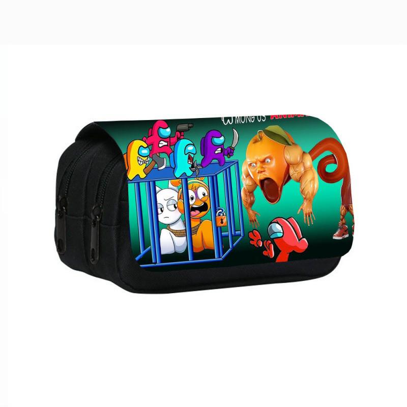 Tung Tung Tung Sahur Game Character Print Student Bag Stationery