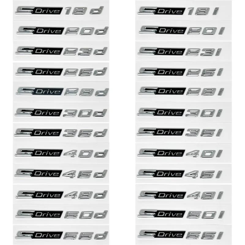 Xdrive 20d 30d 35d 40d 50d 20i 25i 30i Car Fender Emblem Trunk Badge Sticker for BMW X1 X3 X4 X5 X6 X7 Uq2