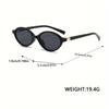 Vintage Narrow Frame Artistic Retro Fashion Glasses Unisex Oval Shape Decorative Stylish Eyewear Accessory