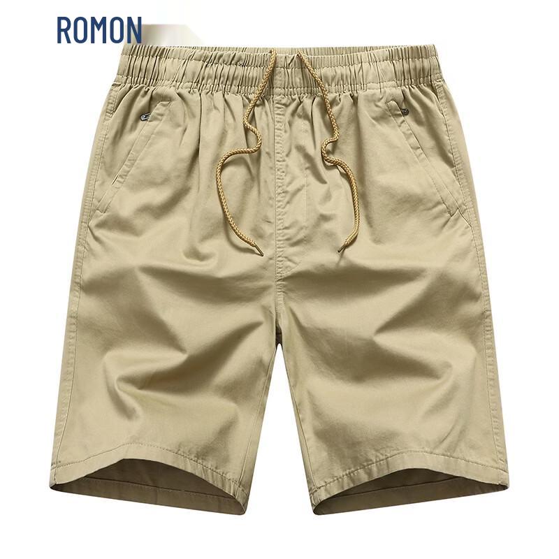 ROMON Men s Loose Fit Cotton Cargo Beach Shorts 5XL