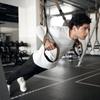 Training straps for exercises with handles - khaki