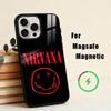 N-Nirvana  Phone Case For iPhone17,16,15,14,13,12,11 Plus,Pro Magnetic For Magsafe Wireless Charging