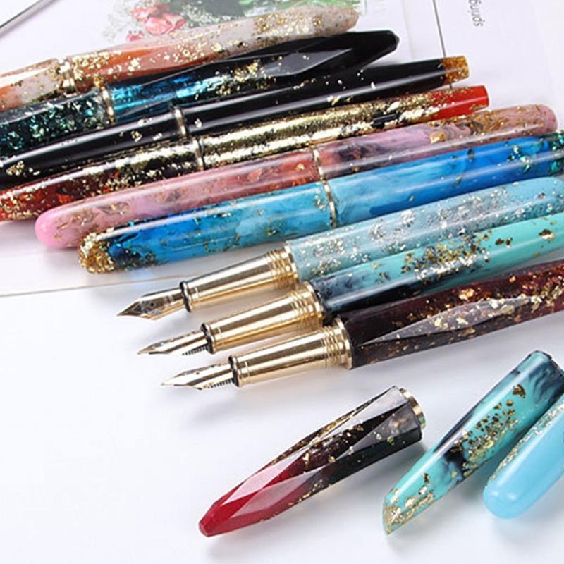 4pcs DIY Pen Mold Epoxy Resin Molds Transparent Pen Silicone Mould Dried Flower Resin Decorative Craft Jewelry Mould