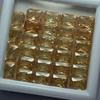 51 Pcs Lot Natural Peach Sapphire Emerald Cut 7x5mm Certified Loose Gemstones