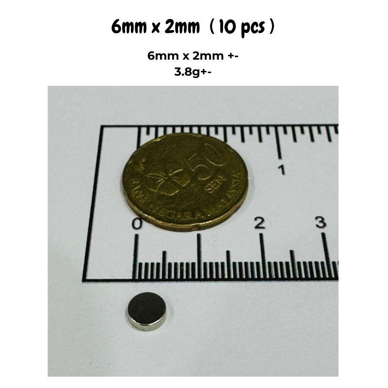 20/50pcs 7x1mm 6x2mm Disc Refrigerator Magnets, for DIY Projects, Crafts, Office, Workshop