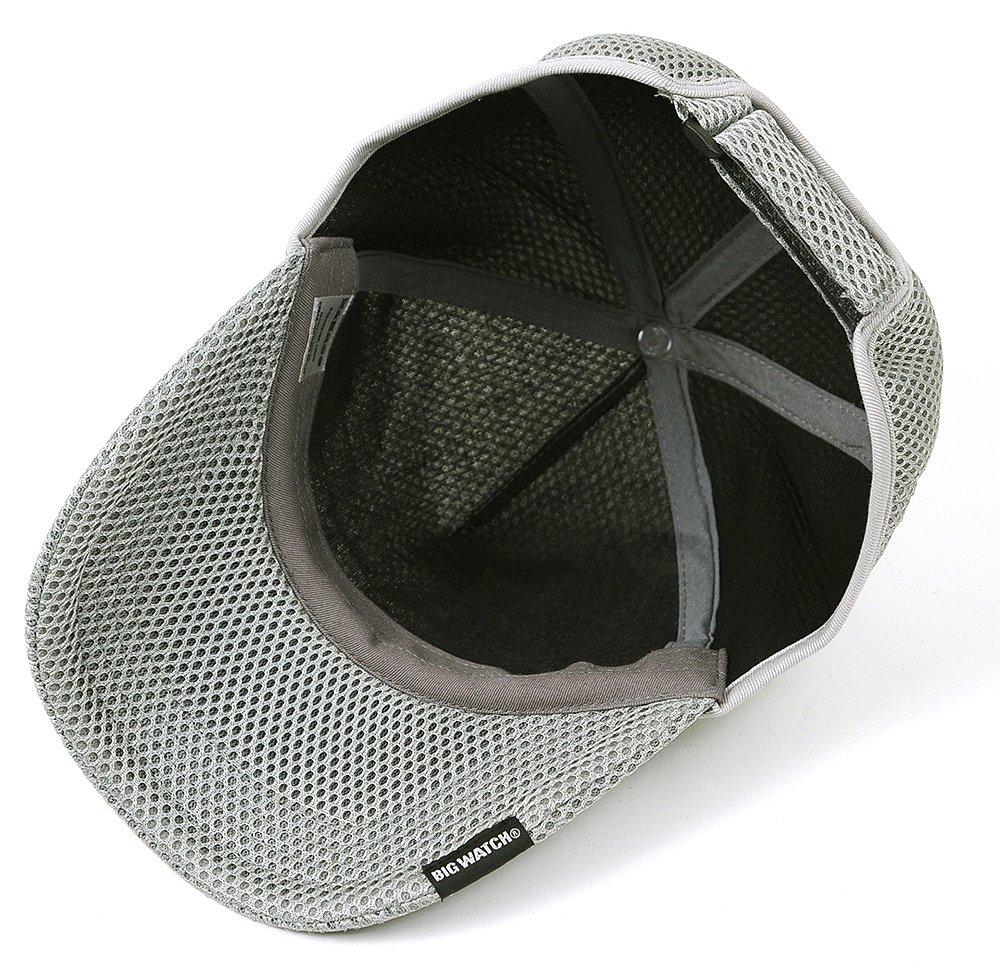 Plain Round Mesh Cap Light Gray Large Size [Big Watch] CPMG-09R Men's