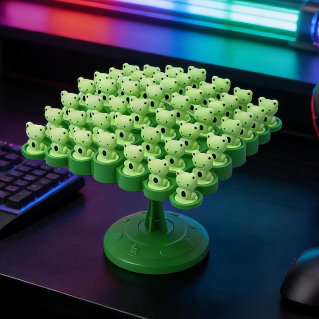 Fun Frog Balance Tree Toys Children Math Toys Balancing Board GameParent-child Interaction Tabletop Balance Game Toy Kids gifts