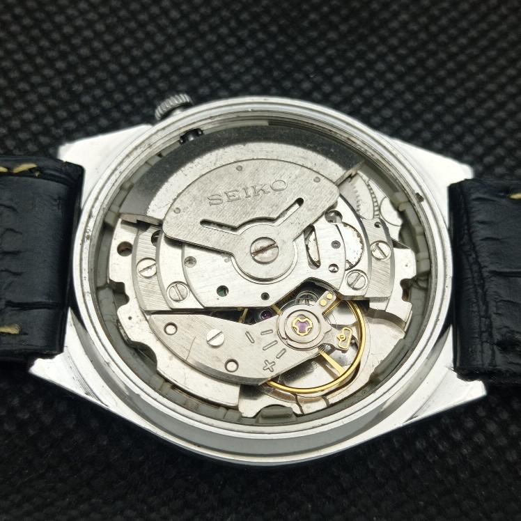 POUŽITÉ VINTAGE SEIKO 5 AUTOMATIC 6309A JAPONSKO PÁNSKÉ D/D ČERNÉ HODINKY 608i-a316819-2 SKU608i-a316819