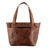 Handmade Leather Tote Bag: Vegetable-Tanned Work Bag, Laptop Handbag