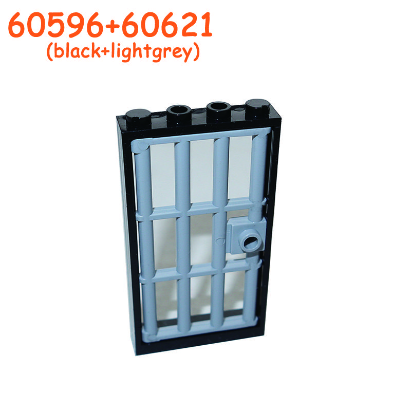 Non-Toxic Railing Stair Barrier Ladder Guard Bar Castle Garden Farm Military Building Block Moc Part Fence City Accessories Assemble Brick