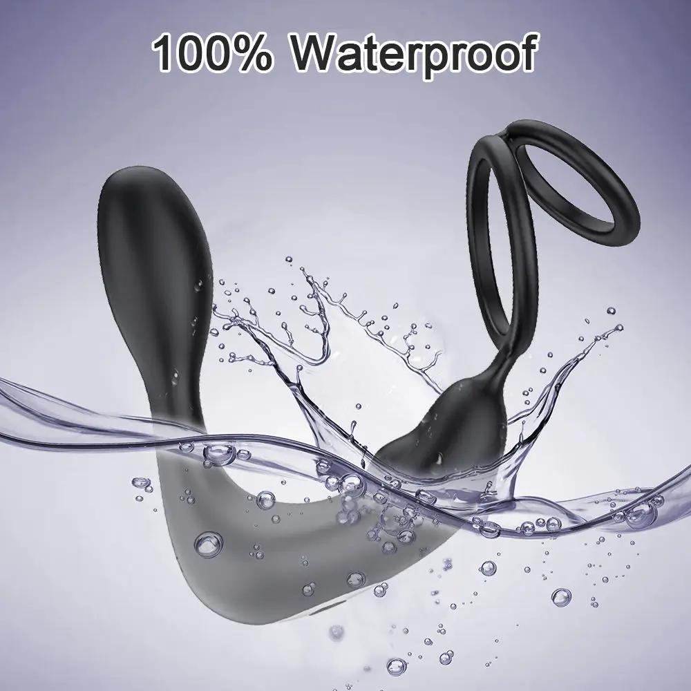 Thrusting Prostate Massager for Men Vibrating Telescopic Butt Plug for Gay Male Anal Vibrator Anal Plug Sex Toy for Men