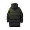 Men's Mid-Length Hooded Cotton Winter Jacket - Thick, Knee-Length, Warm, Teen Style